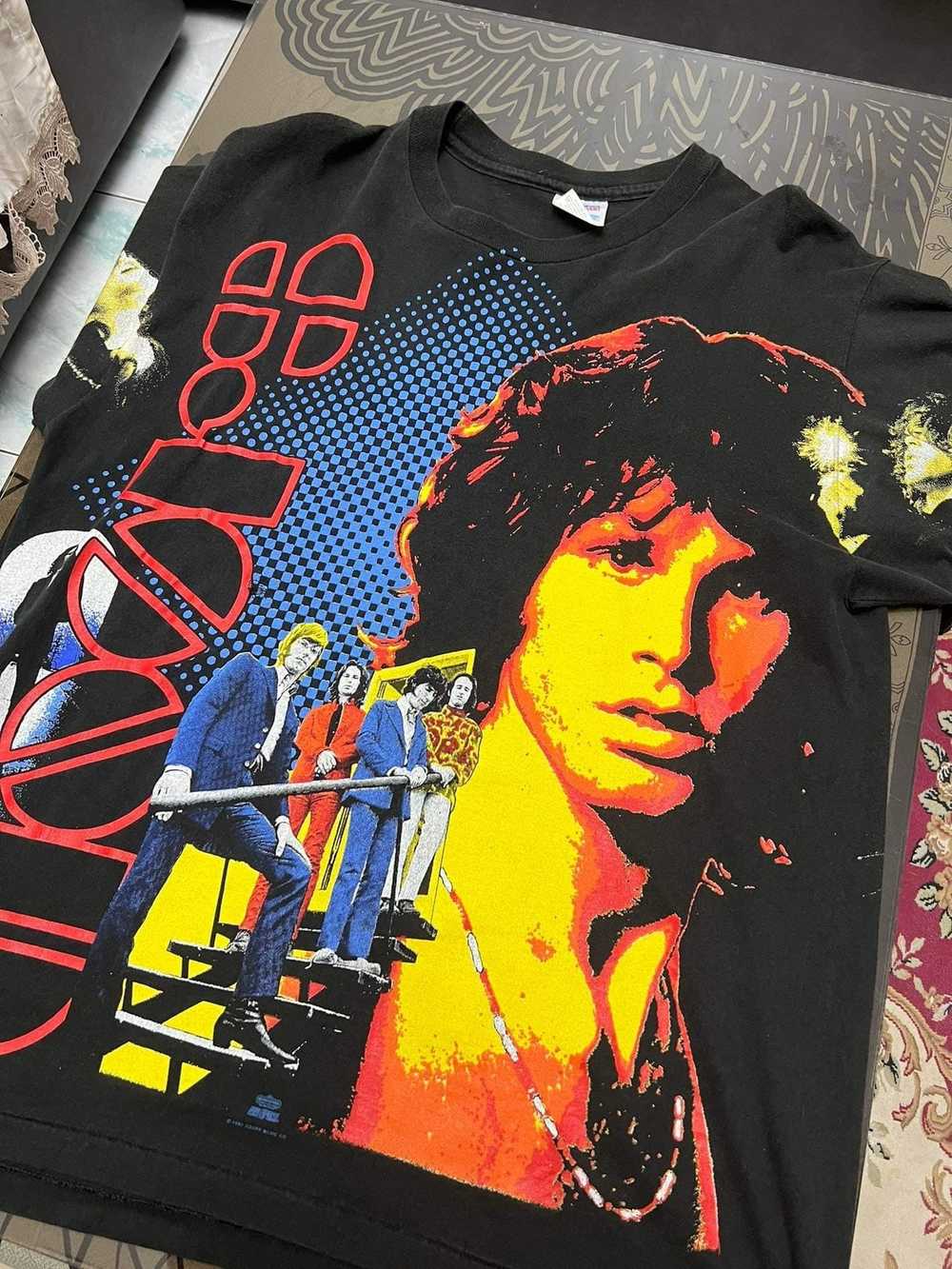 Hanes Band Shirt The Doors All Over Print - image 11