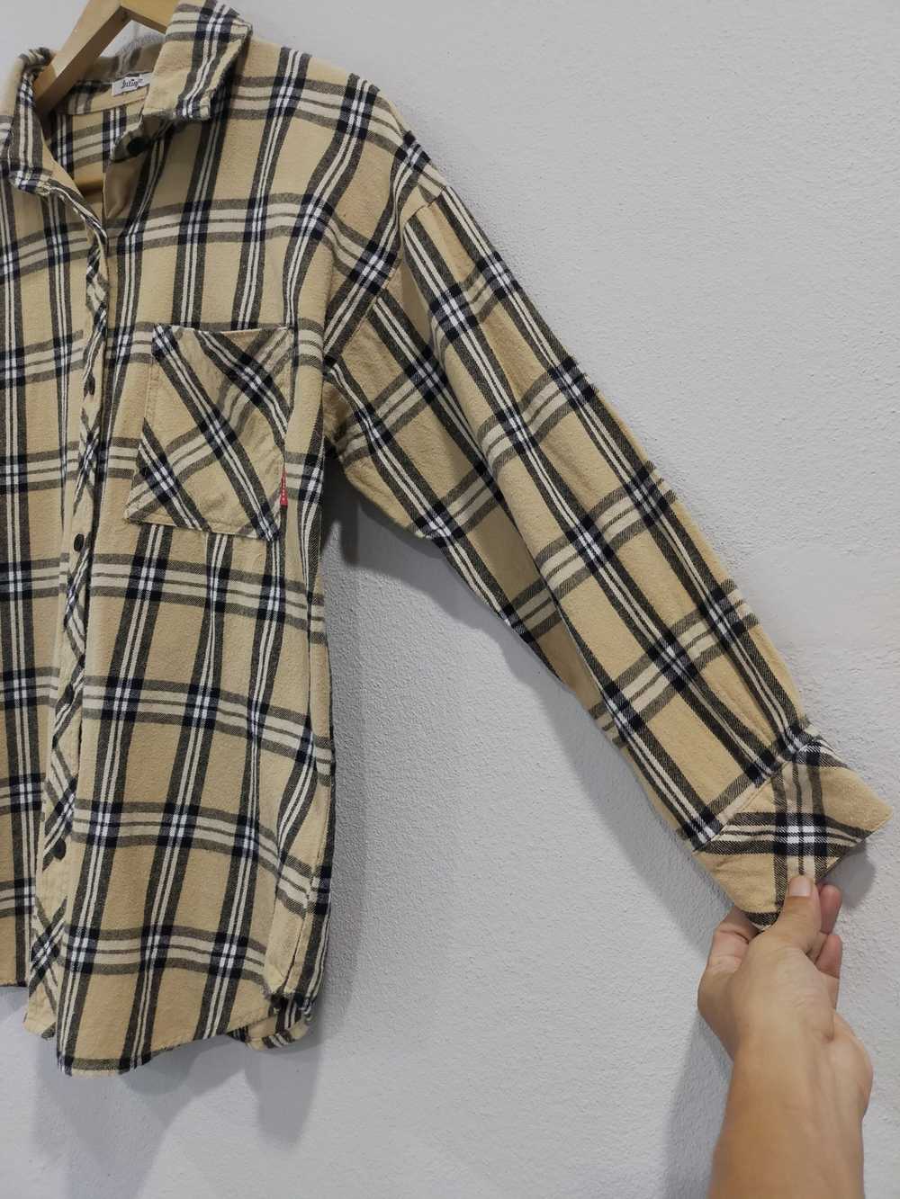 Flannel × Japanese Brand LUTIQUE CHECKERED PLAID … - image 9