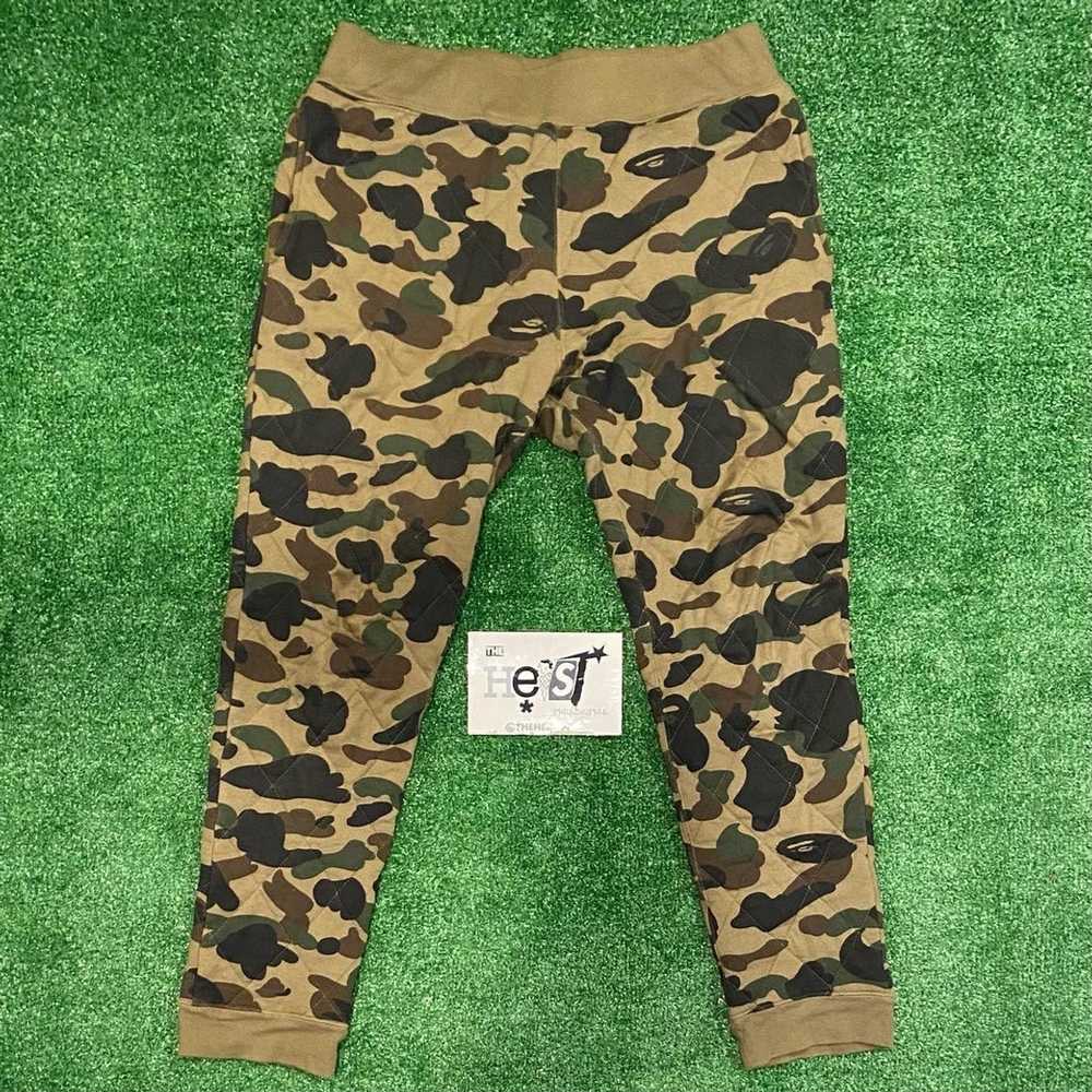 Bape Bape Thick Quilted Joggers - image 1