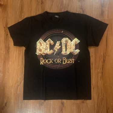 Ac/Dc × Rock T Shirt AC/DC Rock Or Bust Shirt