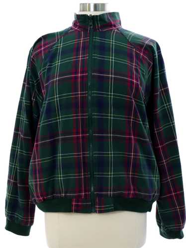 1980's On Your Mark Womens Plaid Cotton Jacket