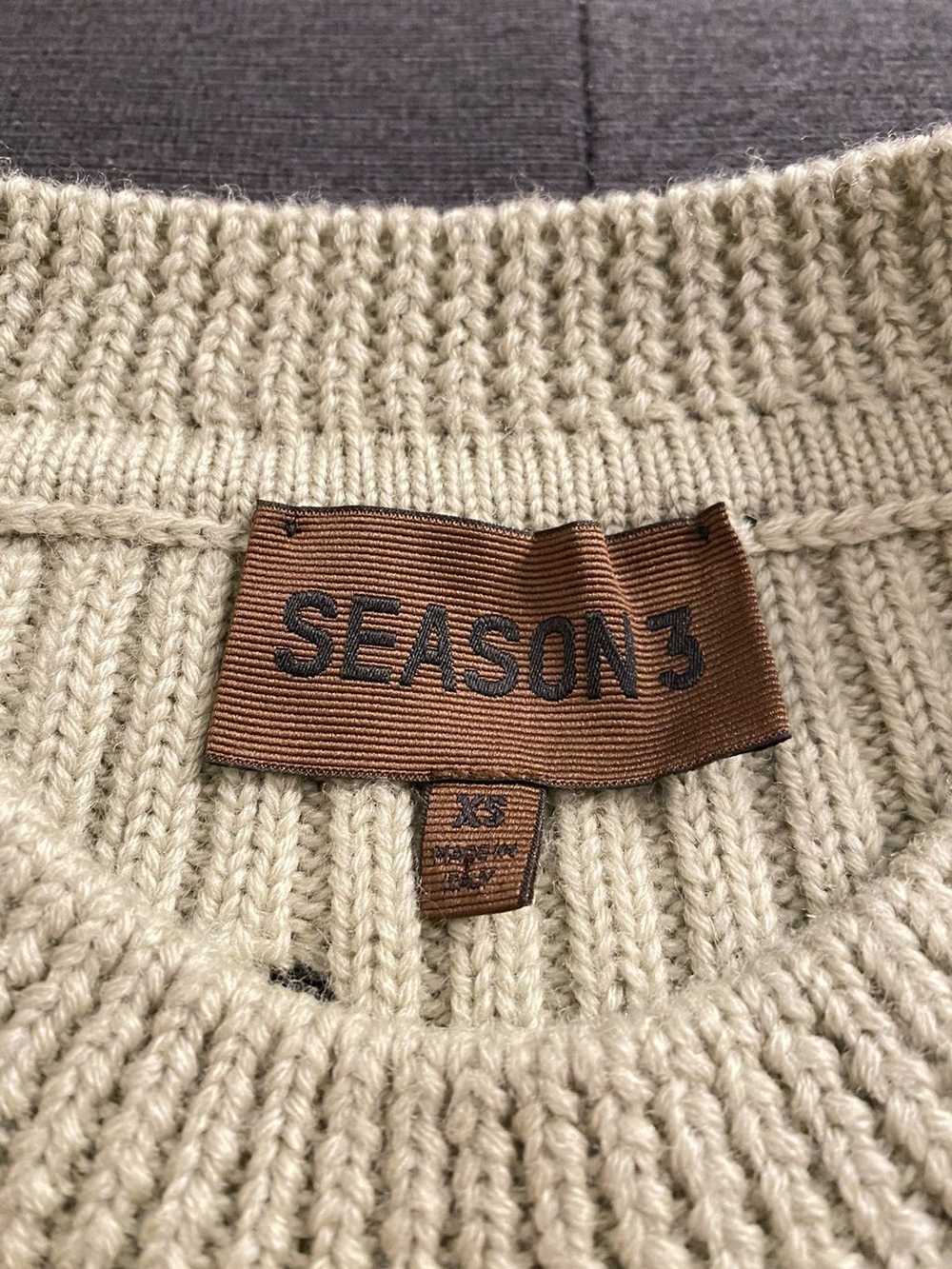 Yeezy Season Yeezy SEASON 3 Distressed Knit XS RU… - image 4