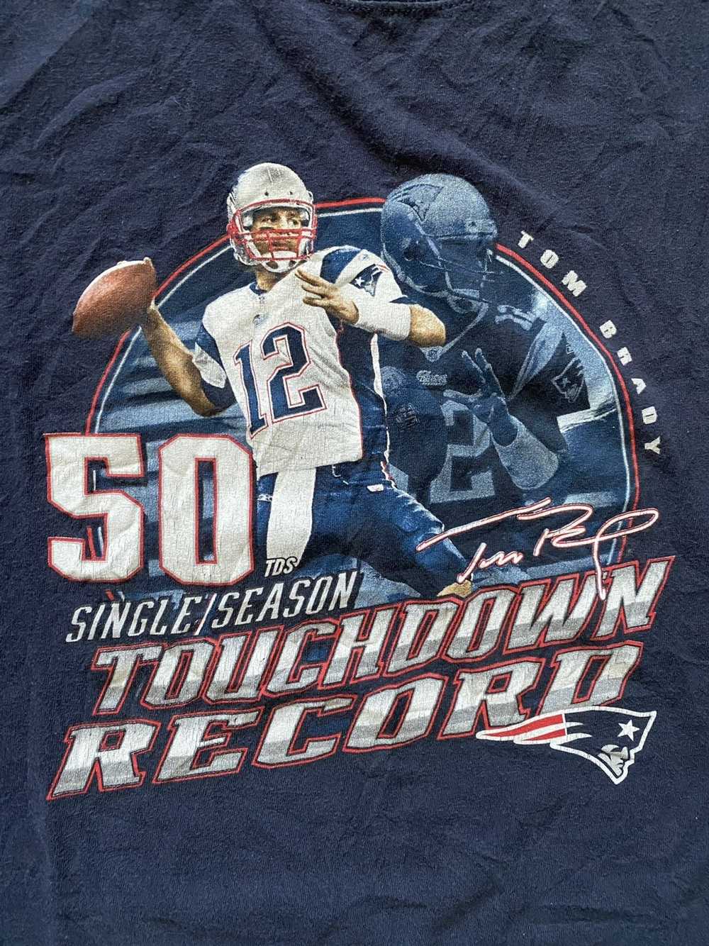 NFL × Vintage Tom Brady touchdown record Patriots… - image 2