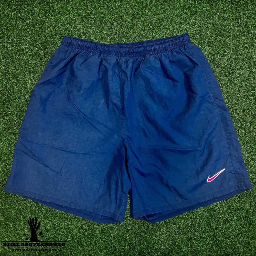 Y2K Nike Nylon Athletic Drawstring Shorts - image 1