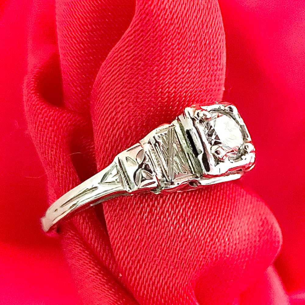 Liesl - 18 Kt White Gold Diamond Ring - image 2