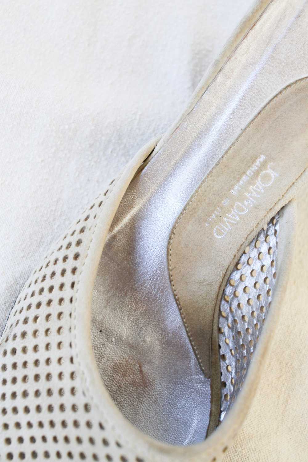 1980s Taupe Suede Joan & David Mules | 7.5 - image 4