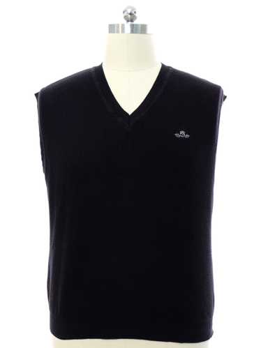 1990's Ping Collection Mens Black Sweater Vest