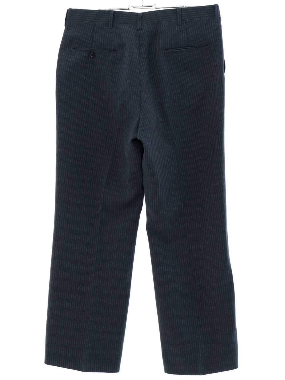 1990's Mens Pinstriped Flat Front Slacks Pants - image 3