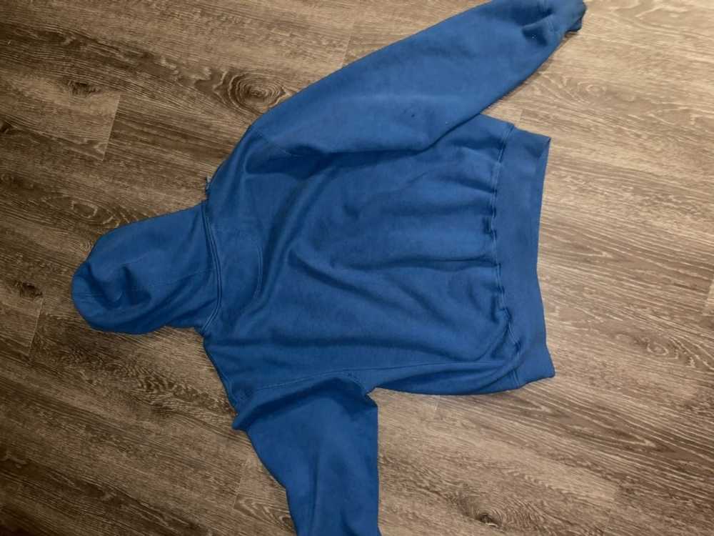 Champion Champion faded hoodie teal distressed 19… - image 3