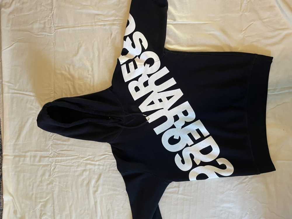 Dsquared2 Black mirrored logo hoodie - image 2