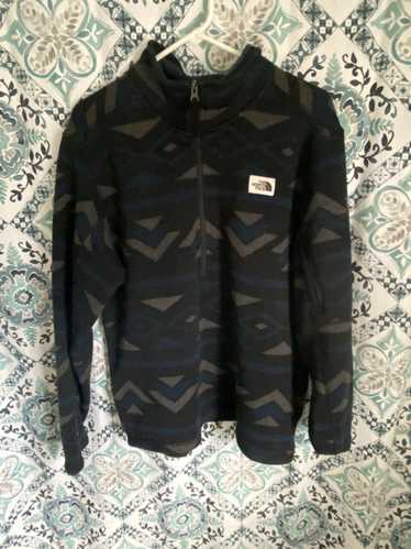 The North Face patterned half zip jacket