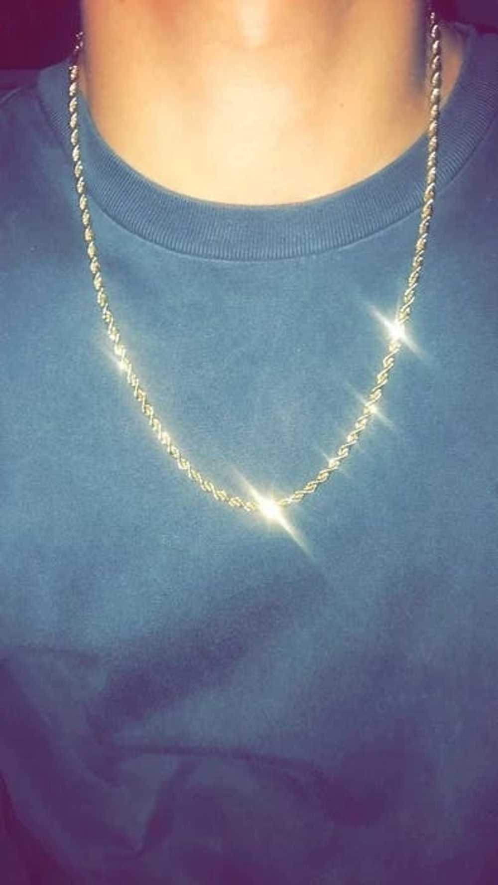 Jewelry Gold Chain + Diamond Tennis Bracelet - image 3