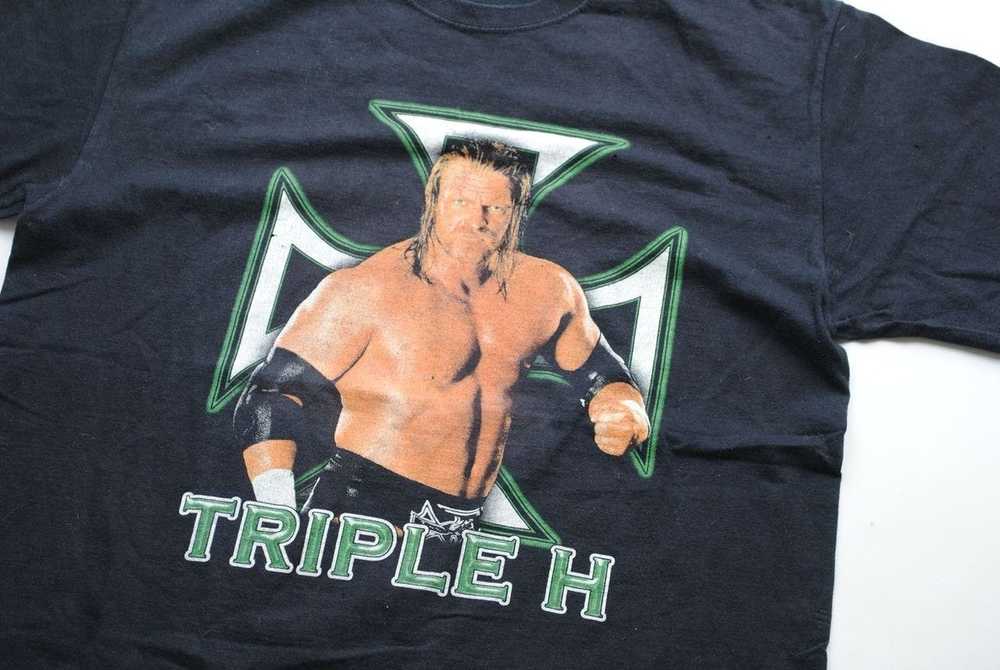 Vintage × Wwe × Wwf Triple H Tee T Shirt 1990x Vi… - image 3