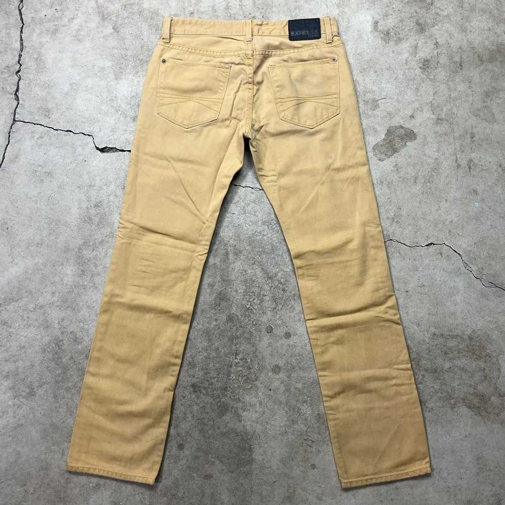 Express Express Faded Yellow Denim Pants Size 30x… - image 3