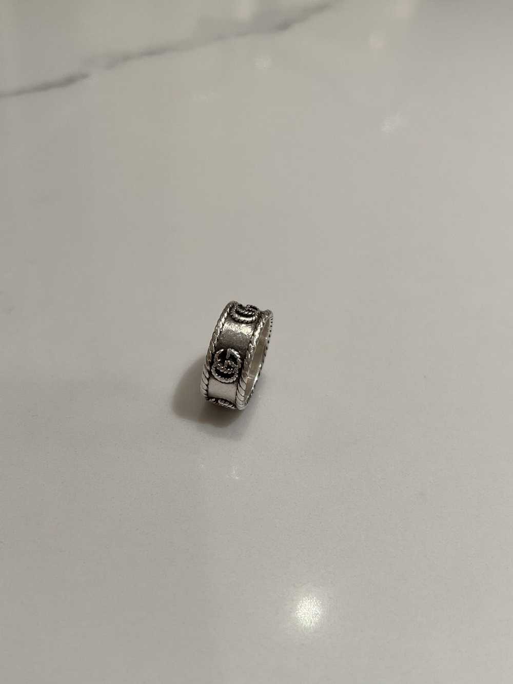 Gucci Sterling Silver Double G Ring - image 2