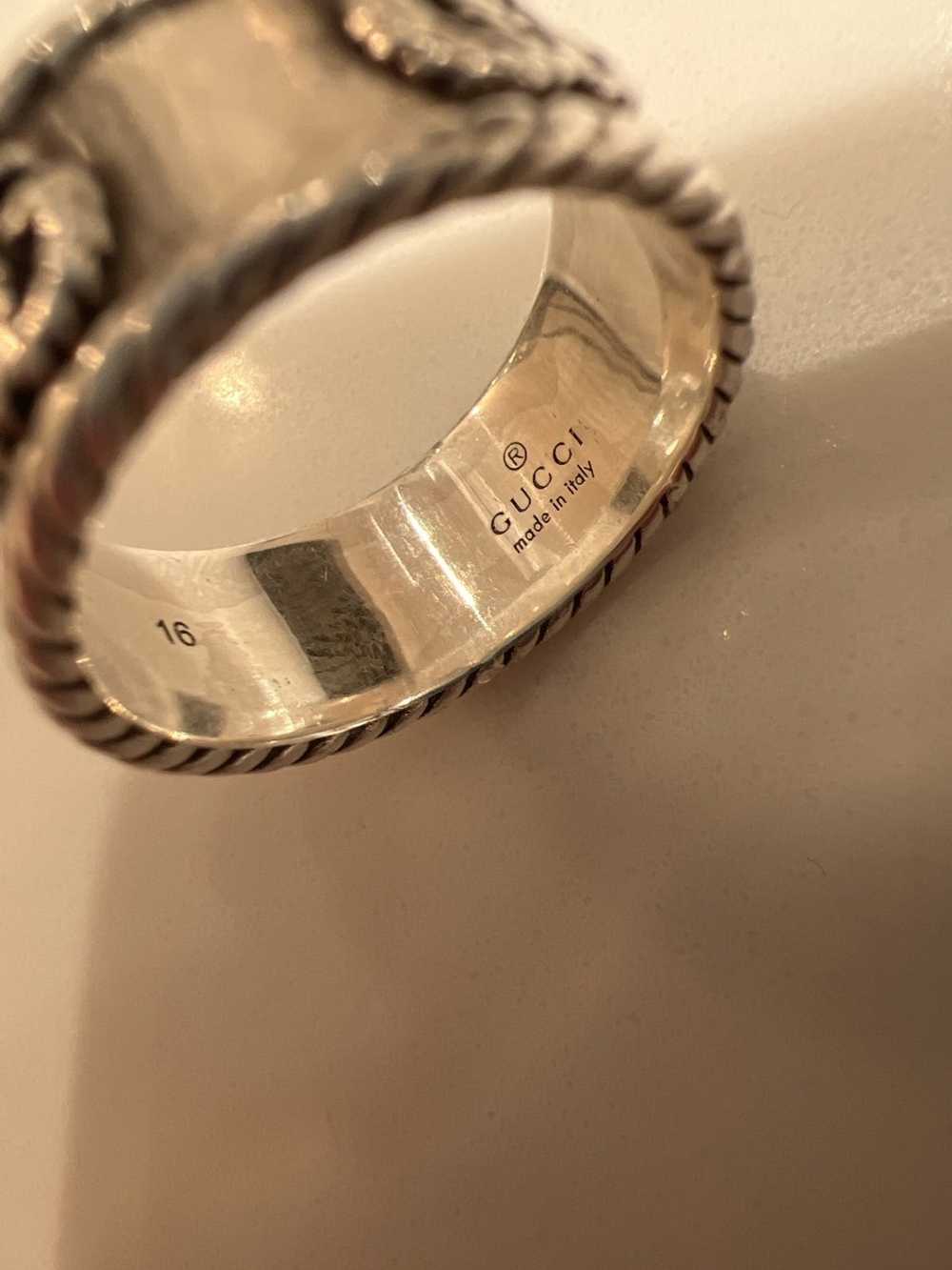 Gucci Sterling Silver Double G Ring - image 4