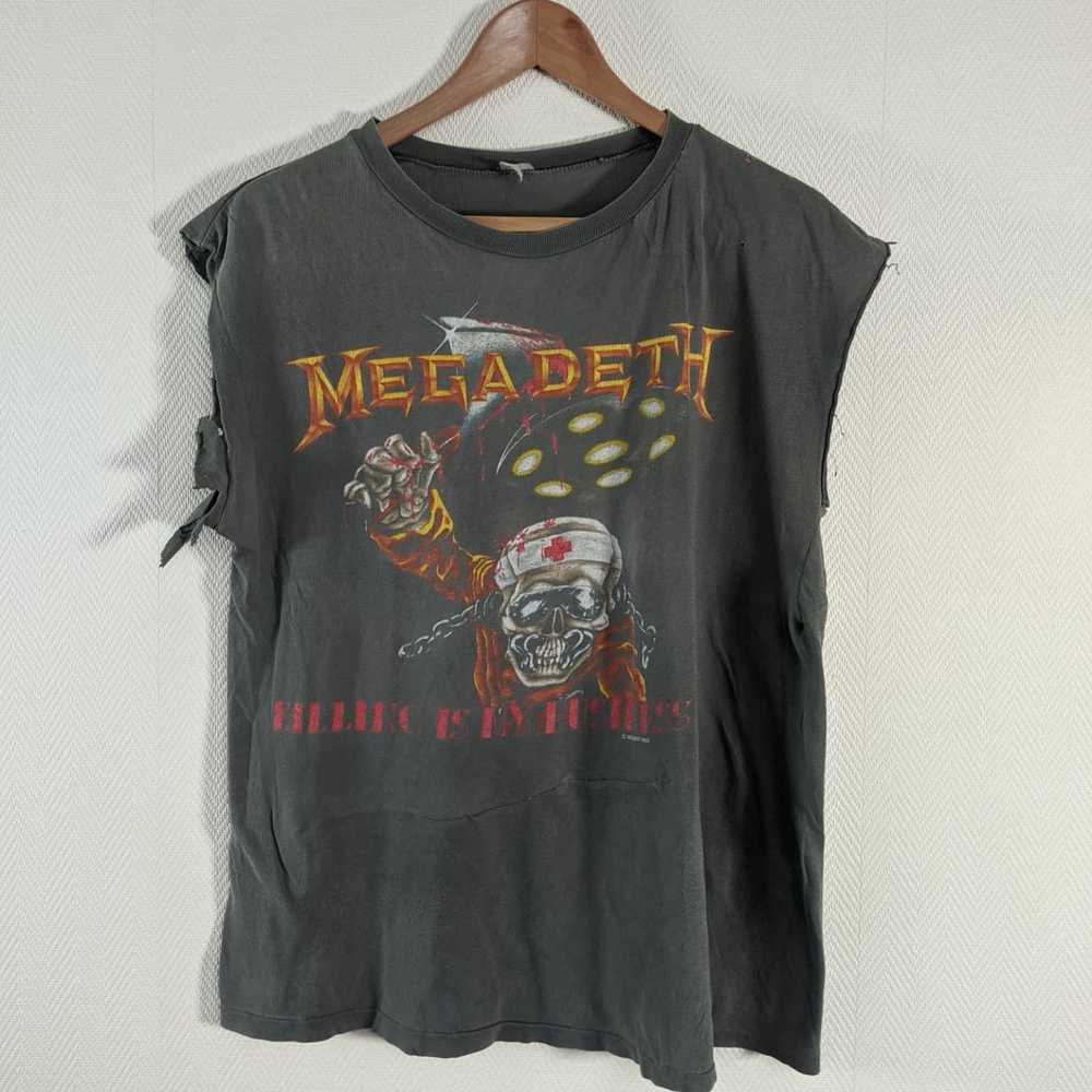 Band Tees × Megadeth × Vintage 1988 killing is my… - image 1