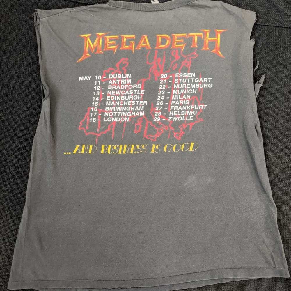 Band Tees × Megadeth × Vintage 1988 killing is my… - image 5