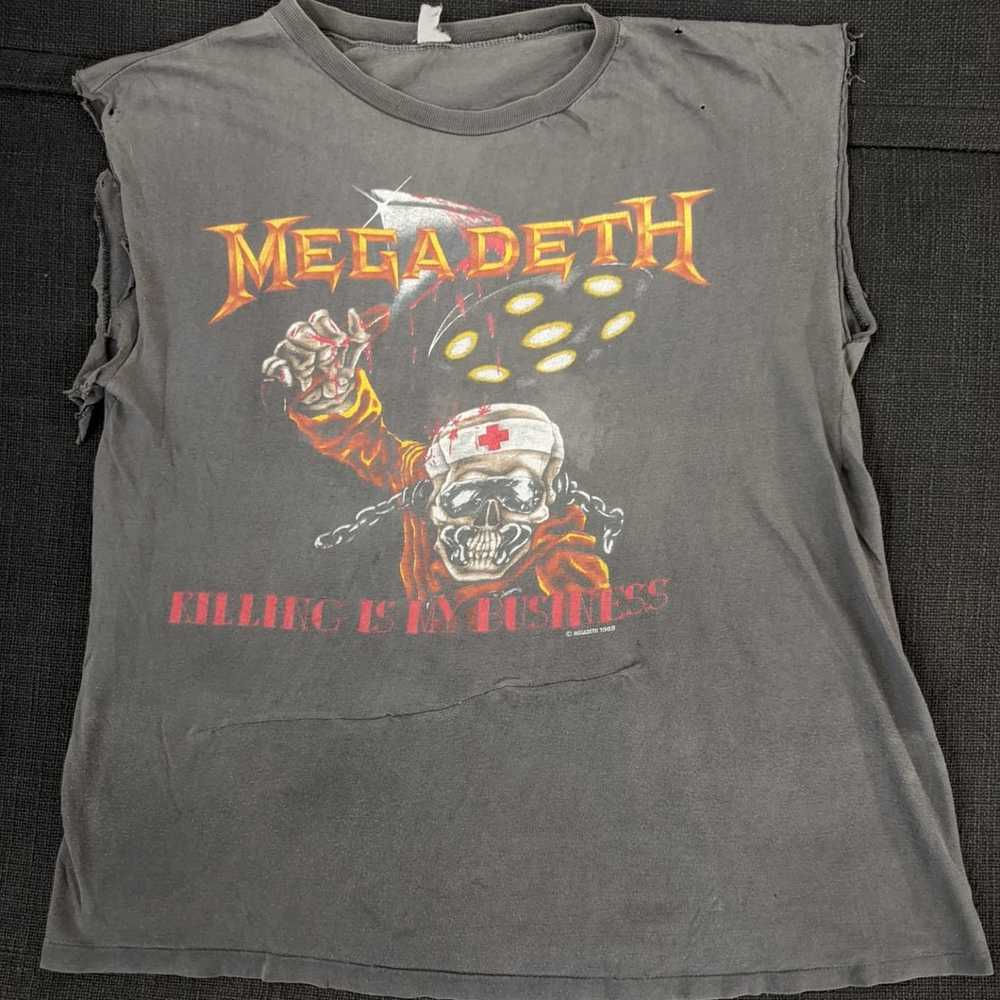 Band Tees × Megadeth × Vintage 1988 killing is my… - image 6