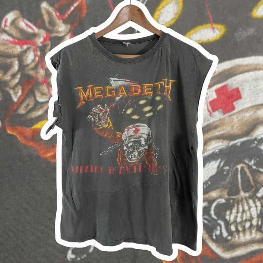 Band Tees × Megadeth × Vintage 1988 killing is my… - image 8