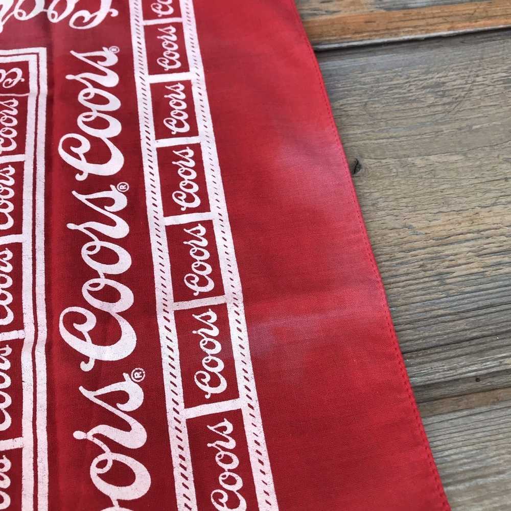 Made In Usa × Vintage Vintage 80s Coors Bandana - image 3