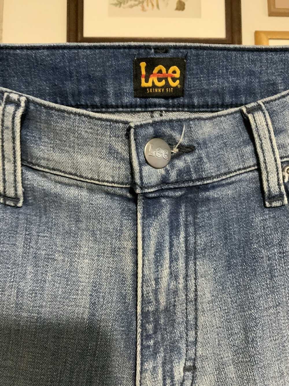 Lee × Vintage Lee Skinny Fit Stonewashed Faded Je… - image 4