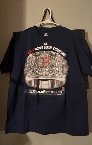 Boston Red Sox T Shirt Men Small Adult Blue MLB Baseball 2013 World Series  USA