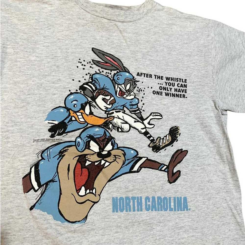 Ncaa × Vintage UNC Tarheels Looney Tunes 90s Sing… - image 2