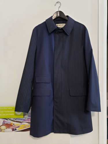 Marni Blue striped wool jacket