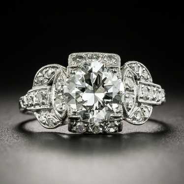 Art Deco 1.30 Carat Diamond Engagement Ring - GIA 