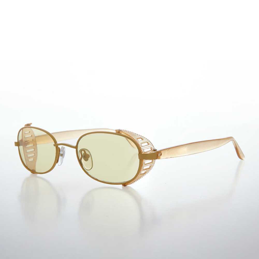 Cyber Punk Colorful Side Shield Vintage Sunglass … - image 1
