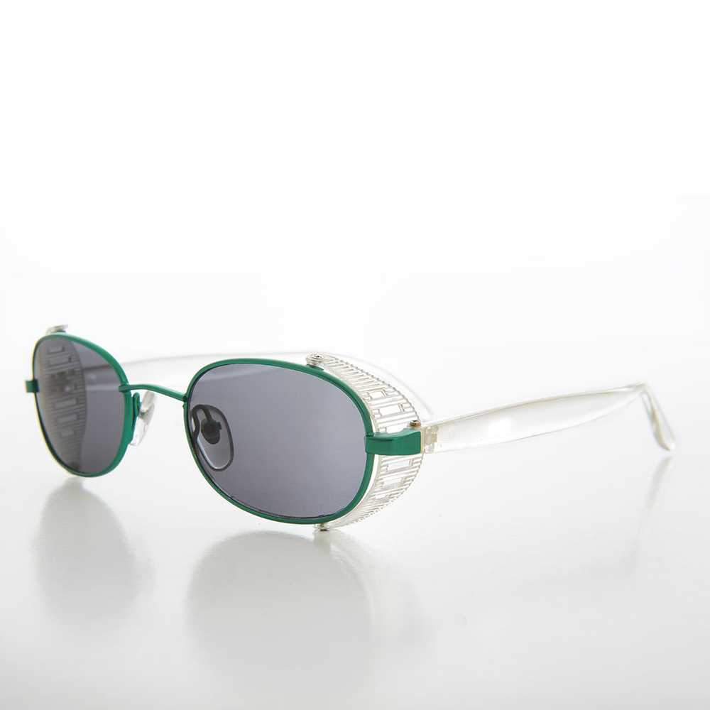 Cyber Punk Colorful Side Shield Vintage Sunglass … - image 3