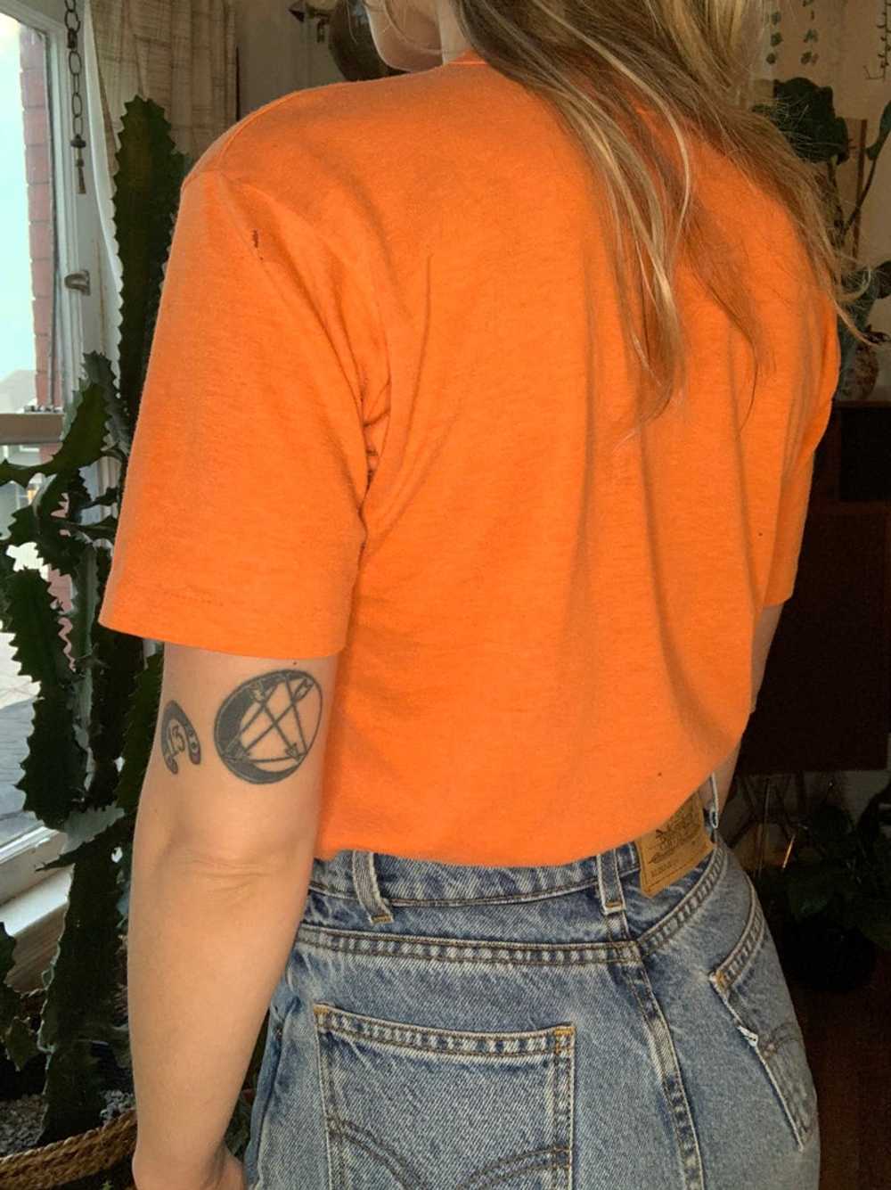 Vintage 80s Texas Longhorns burnt orange tee🧡 - image 4