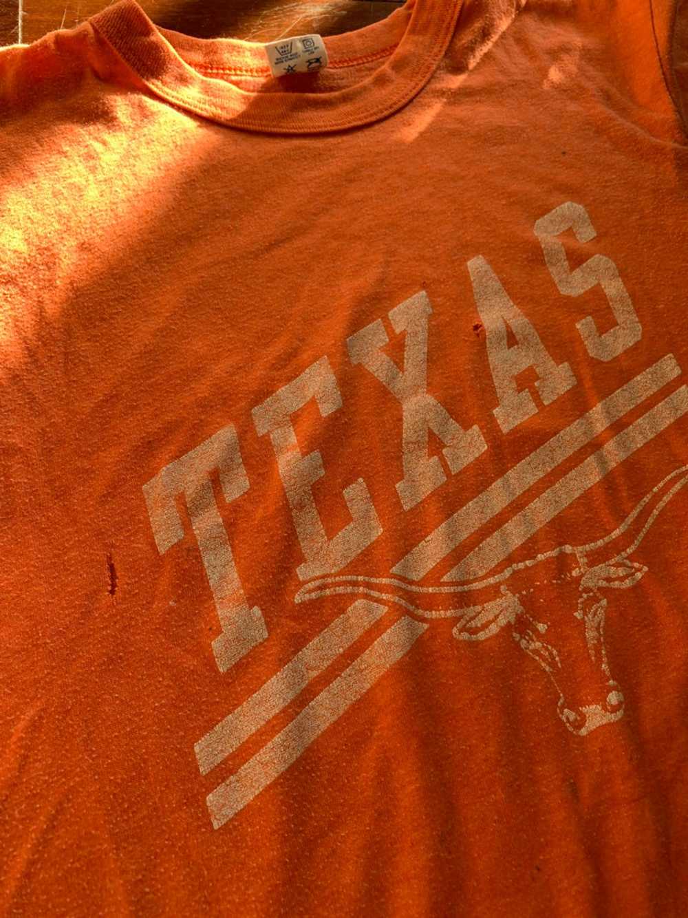 Vintage 80s Texas Longhorns burnt orange tee🧡 - image 5