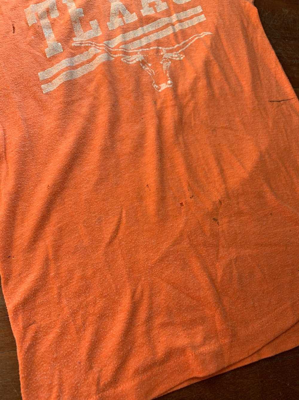 Vintage 80s Texas Longhorns burnt orange tee🧡 - image 7