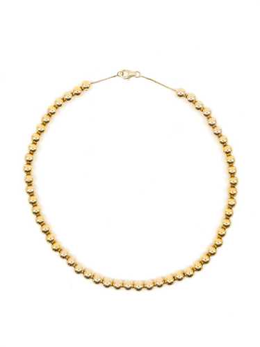 14K Gold Beaded Necklace