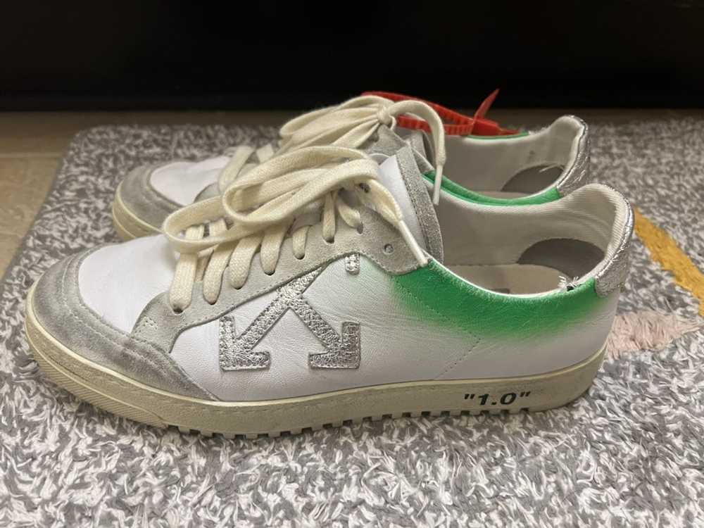 Off-White Off white 2.0 green spray sneakers - image 3