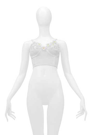 LOLITA LEMPICKA WHITE PIQUE BUSTIER