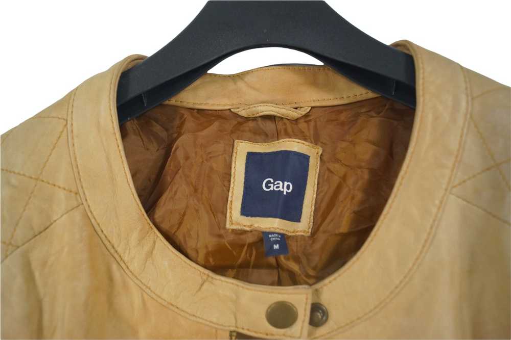 Gap Rare!! Gap Leather Jacket Nice Designe - image 2