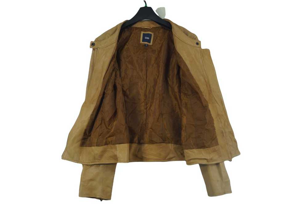 Gap Rare!! Gap Leather Jacket Nice Designe - image 3