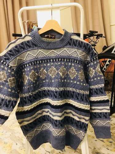 Coloured Cable Knit Sweater × Italian Designers ×… - image 1