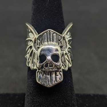 レトロ G&S 社製 80s SS ドクロ バンカー シルバー リング Vintage g&s skull bikers - Gem