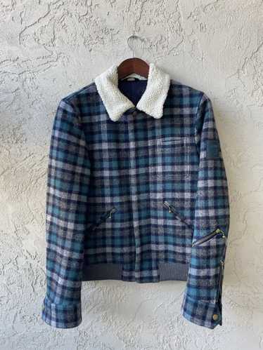 Undercover Plaid Wool Coat “UISM”