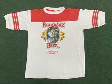 Streetwear × Vintage 1987 Bear Whiz Beer Tee - image 1