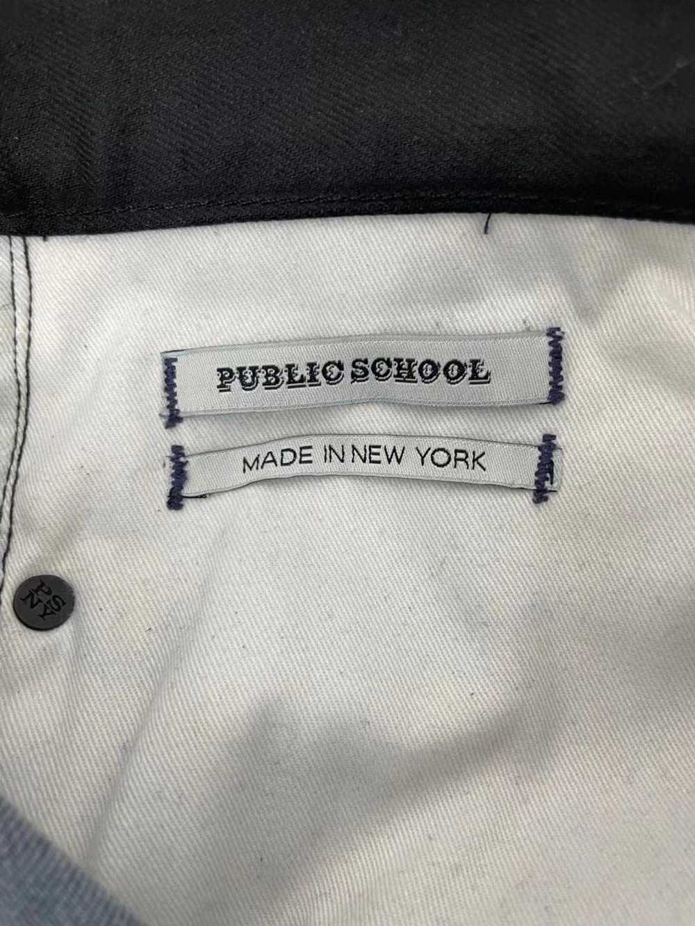 Public School Public School Denim Leather Joggers - image 4
