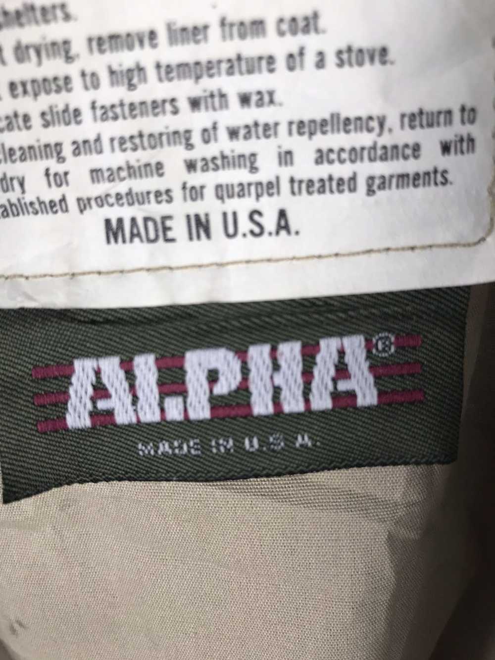 Alpha × Alpha Industries × Vintage ALPHA M-65 Nat… - image 7