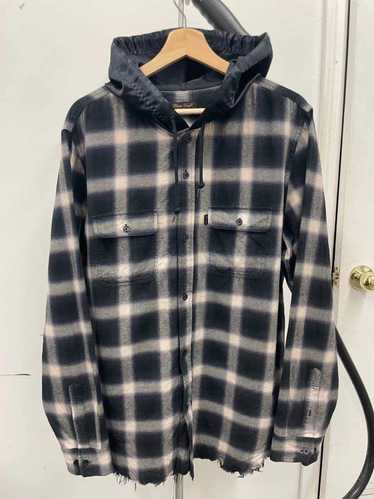 SS15 Supreme x Undercover satin hooded flannel shirt size XL