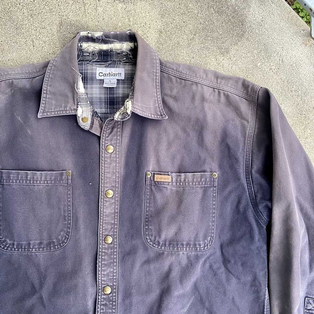 Carhartt × Vintage Vintage carhartt flannel lined… - image 2