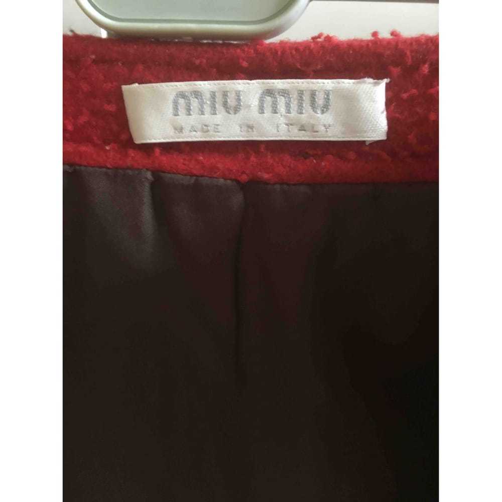 Miu Miu Wool mid-length skirt - image 7