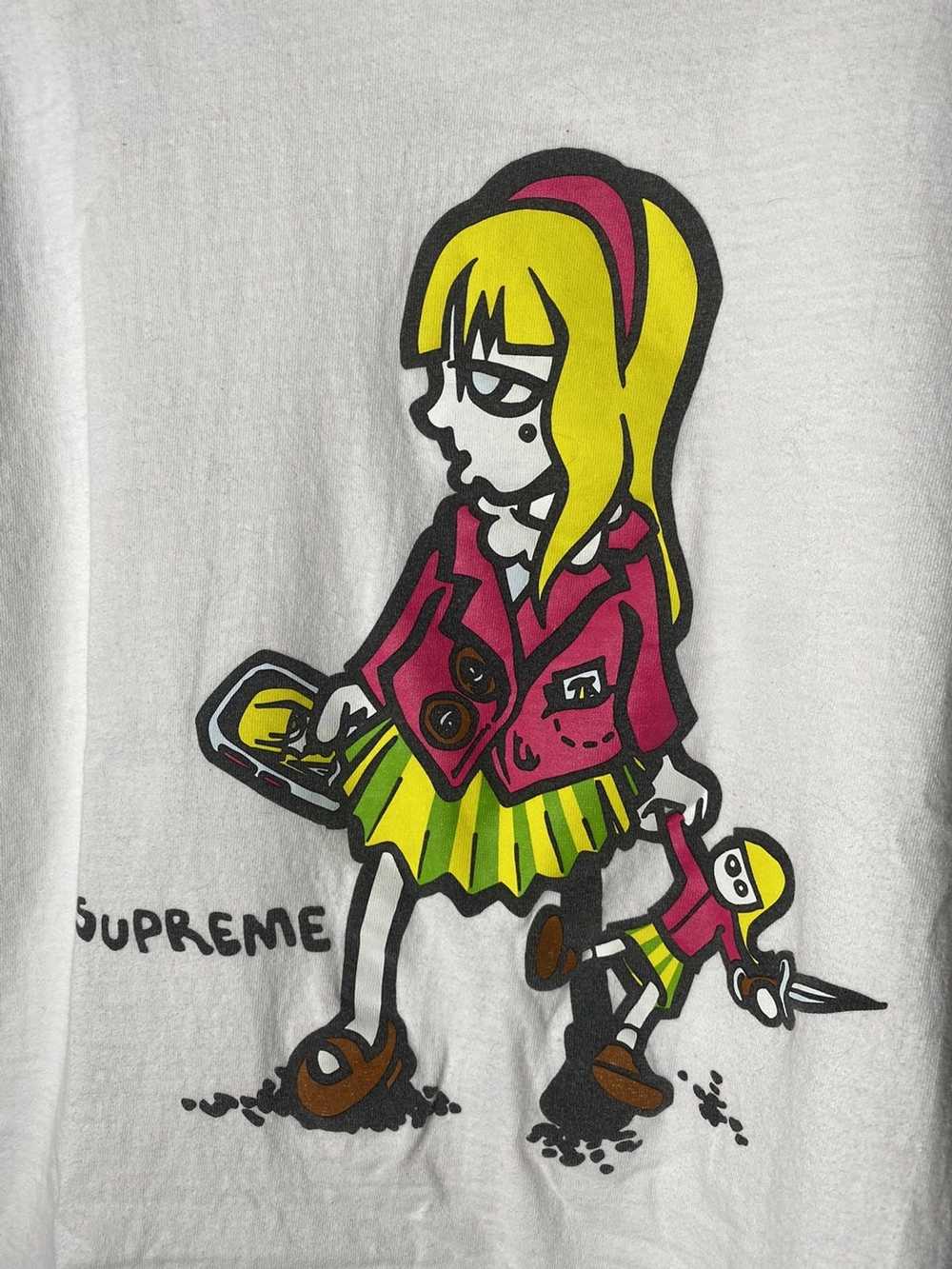 Supreme supreme T shirt Girl with dagger - image 5